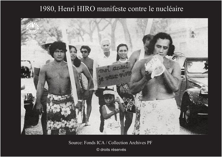 1980 HENRI HIRO MANIFESTATION ANTI NUCLEAIRE