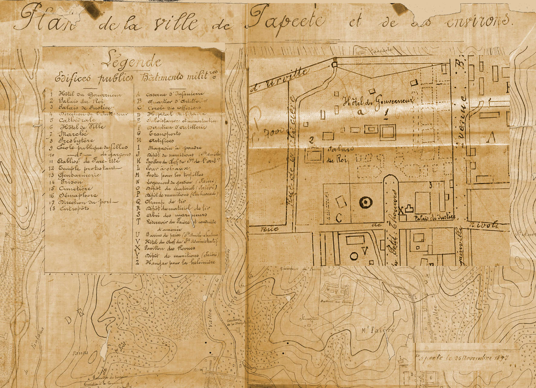 Plan de Papeete 1897