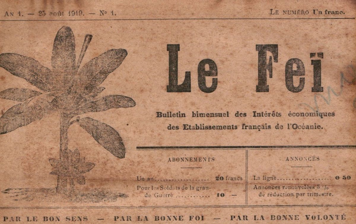 LE FEÏ : Bulletin bimensuel des intérêts économiques des Établissements français de l’Océanie