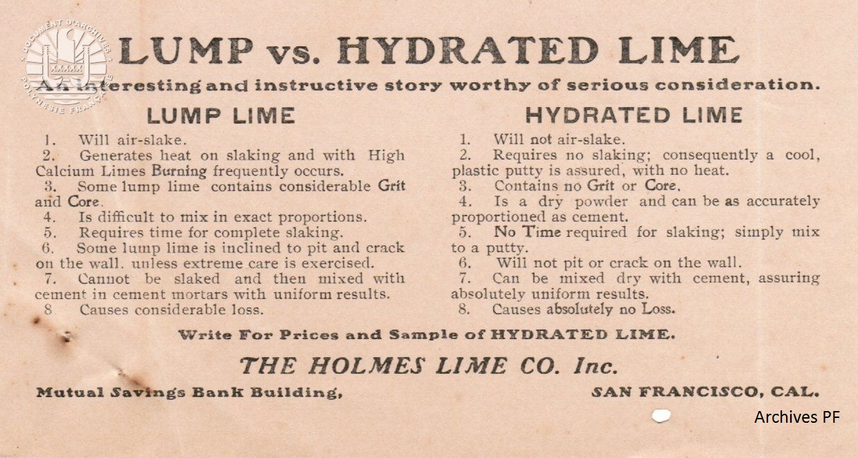 The Holmes Lime Co 1