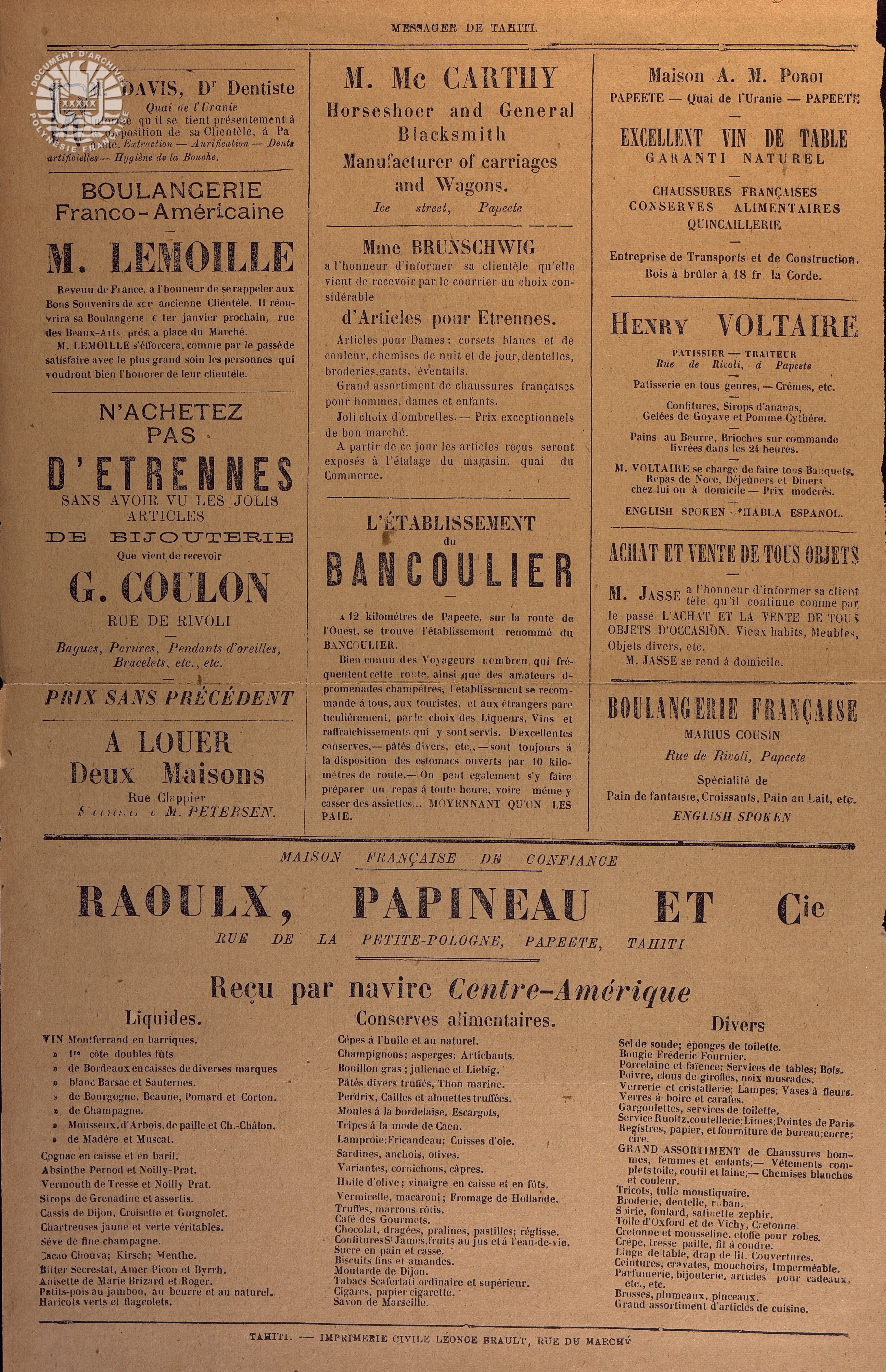 Messager N°189 1887 P4