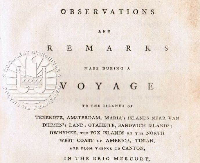 Observations and Remarks made during a Voyage to the Islands of Teneriffe (…) in the Brig Mercury commanded by John Henry Cox, Esq. Par Lieut. George MORTIMER Dublin, 1791