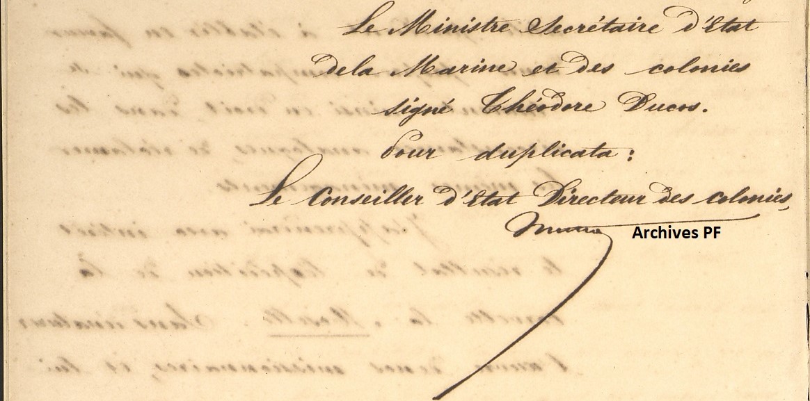 Intervention aux Tonga. Lettre du 9 mars 1853.